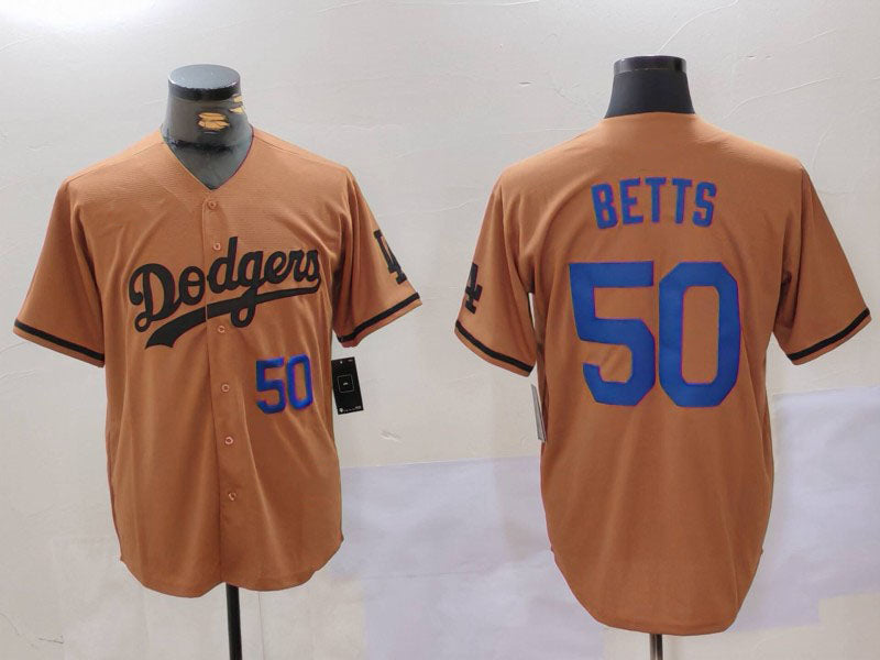 Custom #50 Olive LAD Baseball Shirt Top