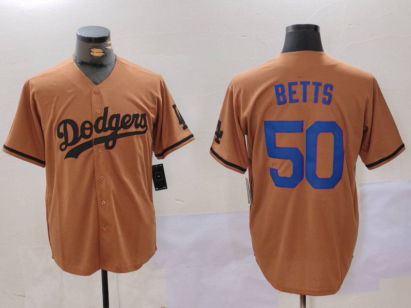 Custom #50 Olive LAD Baseball Shirt Top