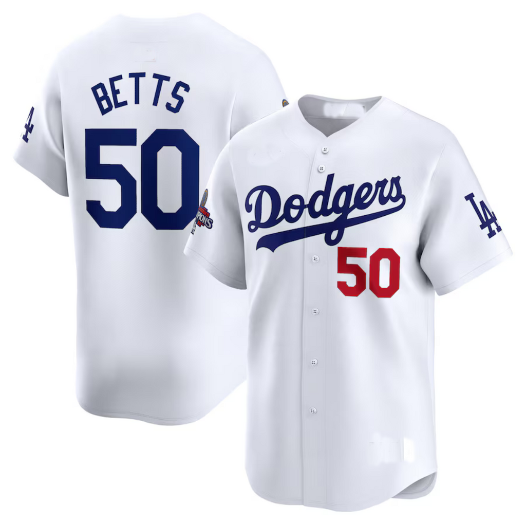 Custom #50 White 2024 World Series Champions LAD Baseball Shirt Top