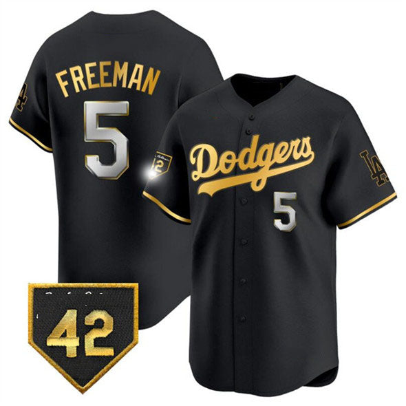 Custom #5 Black LAD Baseball Shirt Top