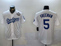 Custom #5 White 2024 LAD Baseball Shirt Top
