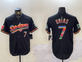 Custom #7 Black LAD Baseball Shirt Top