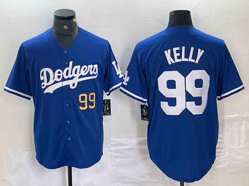 Custom #99 Blue LAD Baseball Shirt Top