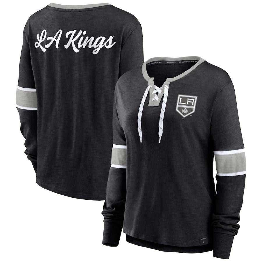 Custom Black LAK Hockey Shirt Top