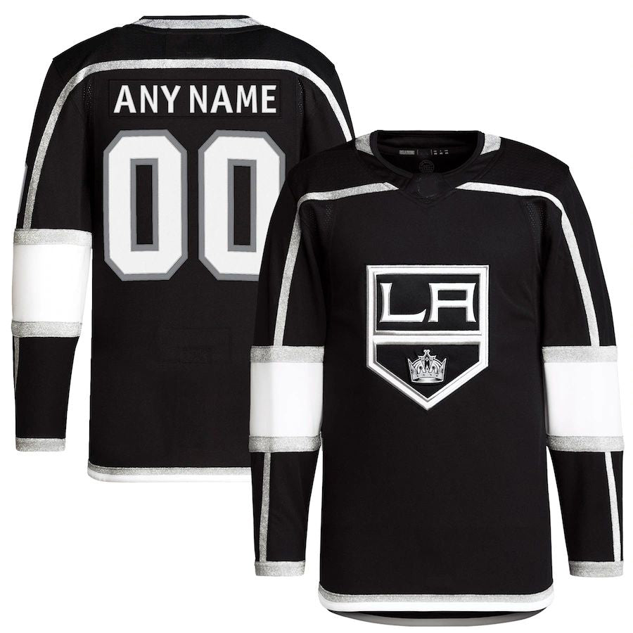 Custom Black LAK Hockey Shirt Top