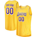 Custom #19 Gold 2018 LAL Basketball Shirt Top