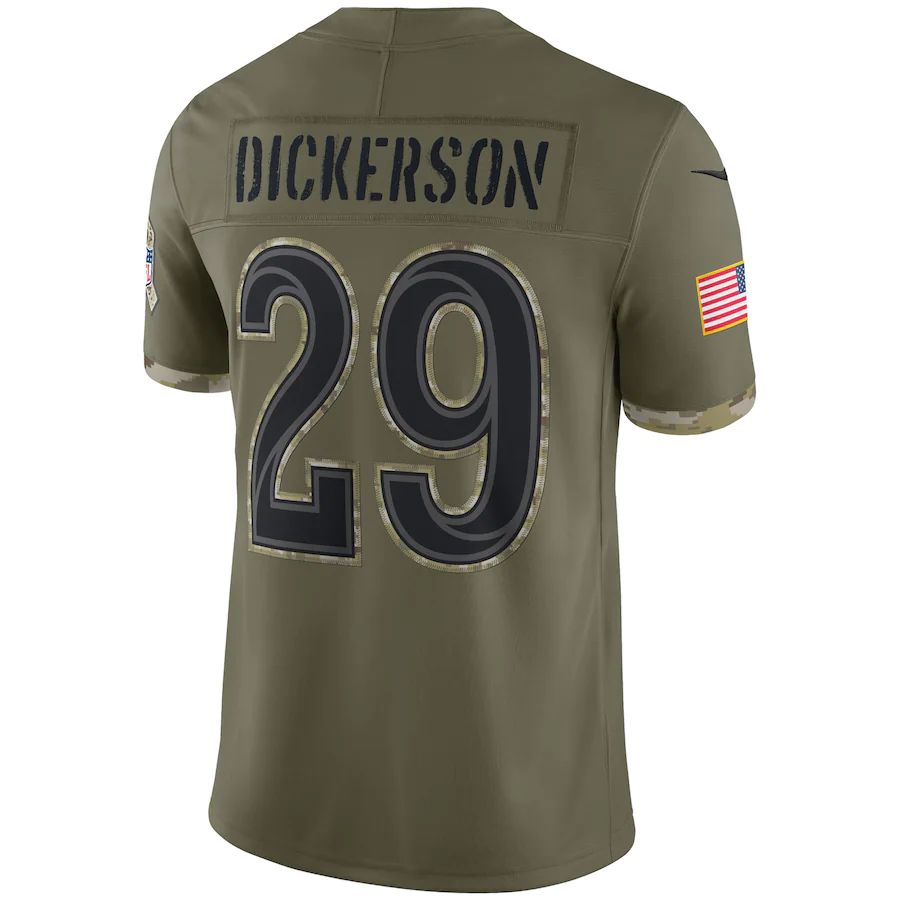 Custom #29 Olive 2022 LAR Football Shirt Top
