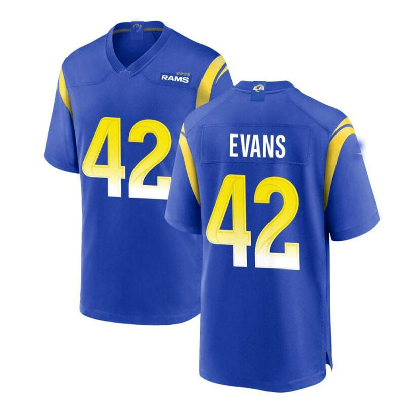 Custom #42 LAR Football Shirt Top