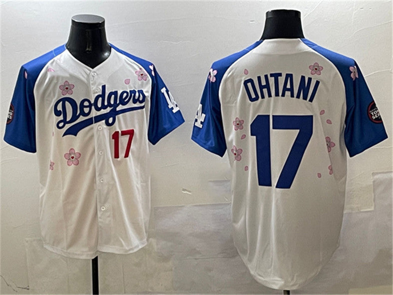 Custom #17 White 2025 LAD Baseball Shirt Top