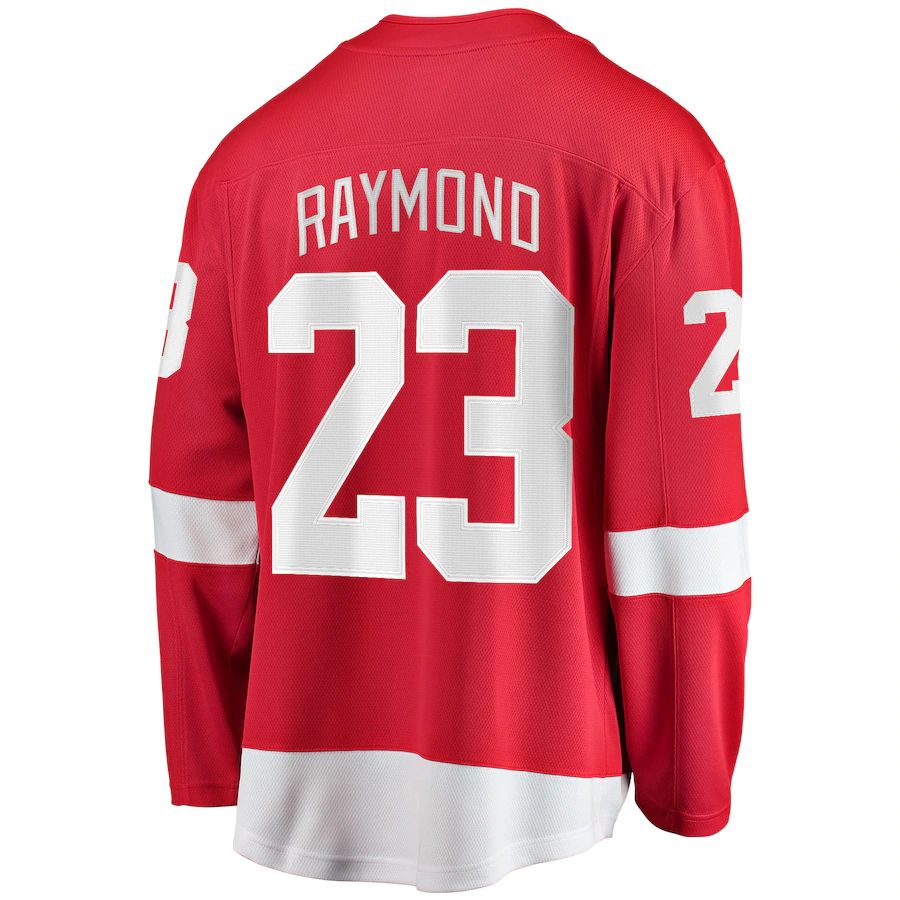 Custom #23 Red DET Hockey Shirt Top