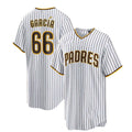 Custom #66 White SD Baseball Shirt Top