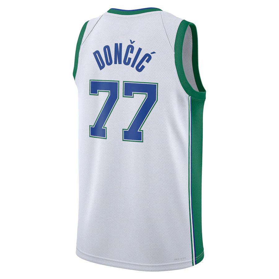 Custom #77 White 2021 DAL Basketball Shirt Top