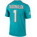 Custom #1 Aqua MIA Football Shirt Top