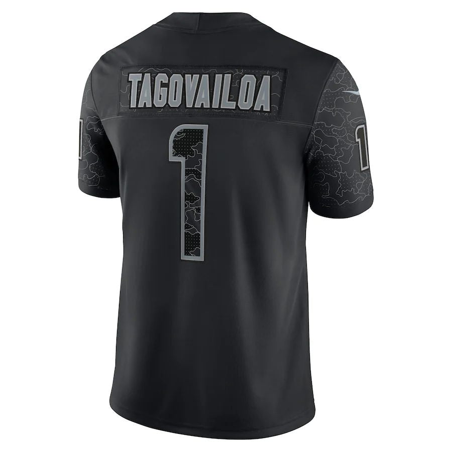 Custom #1 Black MIA Football Shirt Top