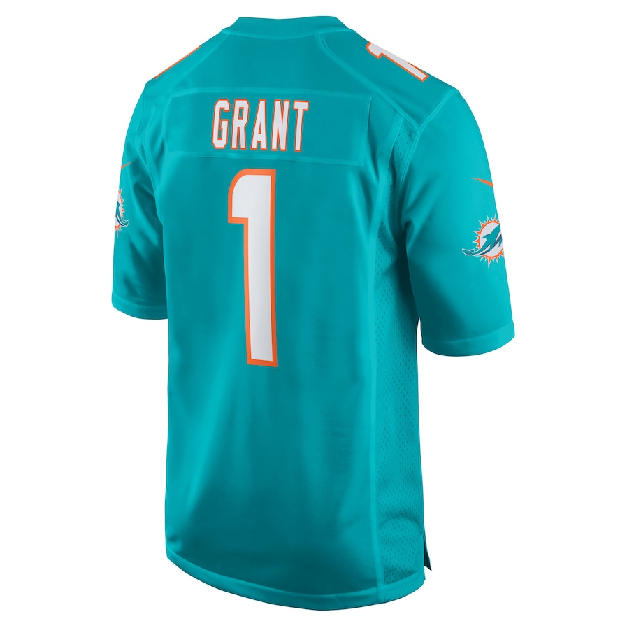 Custom #1 Aqua 2025 MIA Football Shirt Top