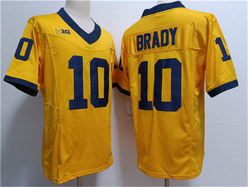 Custom #10 Yellow 2023 College Shirt Top