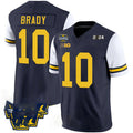 Custom #10 White 2024 College Shirt Top