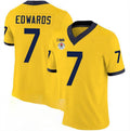 Custom #7 Yellow 2023 College Shirt Top