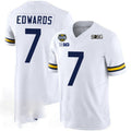 Custom #7 White 2024 College Shirt Top