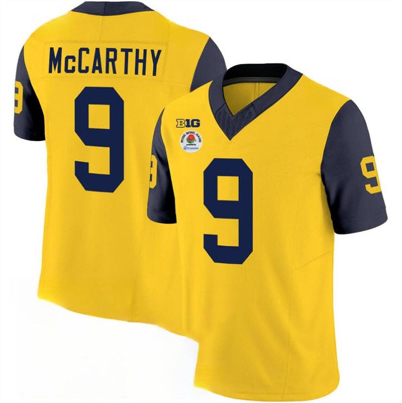 Custom #9 Yellow 2023 College Shirt Top