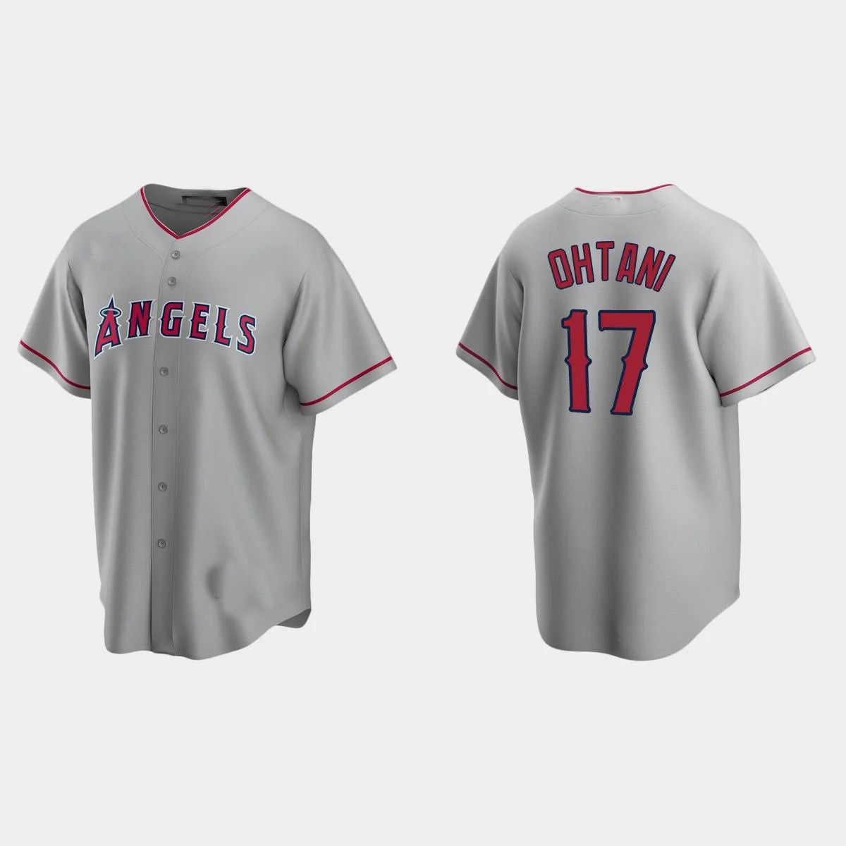 Custom #17 Gray LAA Baseball Shirt Top