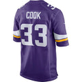 Custom #33 Purple MIN Football Shirt Top