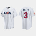 Custom #3 White 2023 LAD Baseball Shirt Top