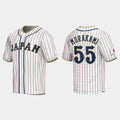 Custom #55 White 2023 Baseball Shirt Top