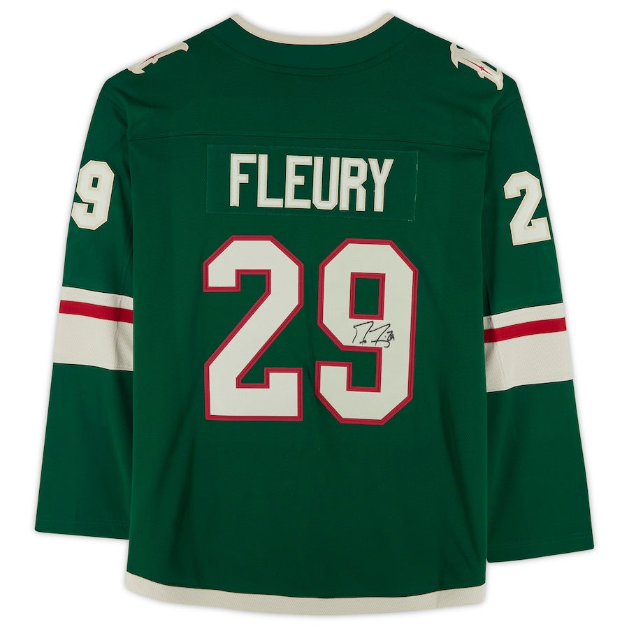 Custom #29 Green MIN Hockey Shirt Top