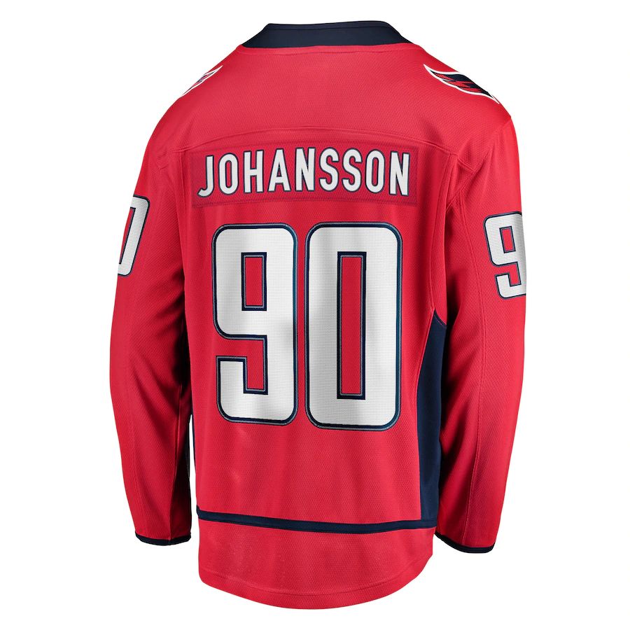 Custom #90 Red WSH Hockey Shirt Top