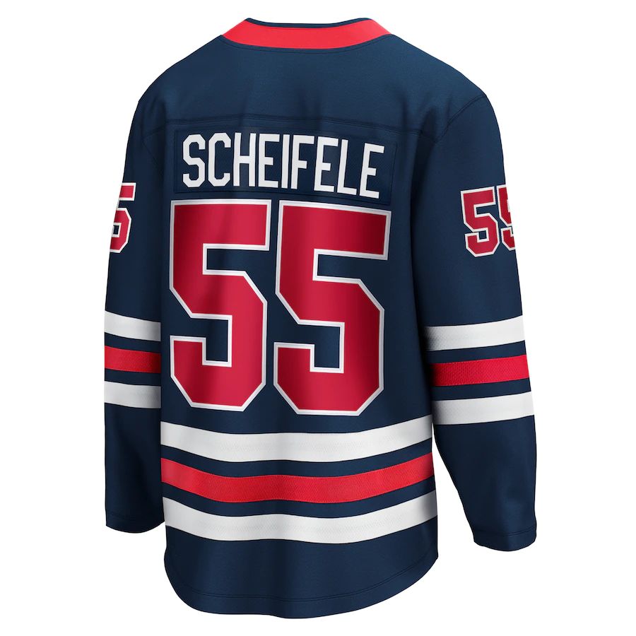 Custom #55 Navy 2021 Hockey Shirt Top