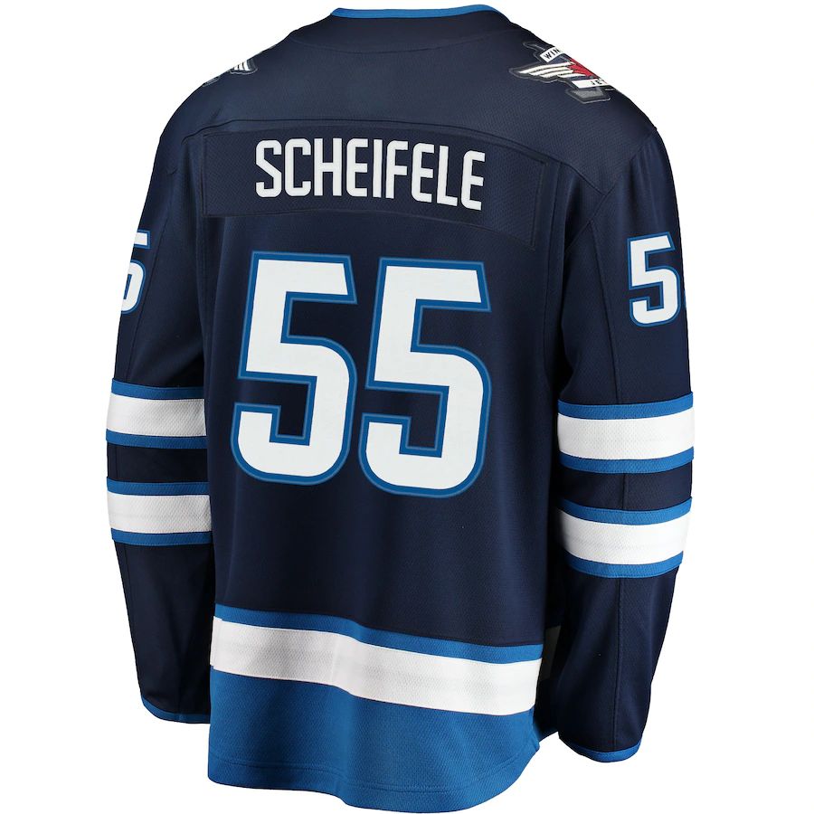Custom #55 Navy Hockey Shirt Top