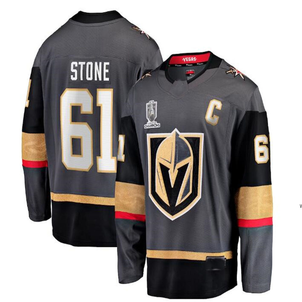 Custom #61 Black 2023 Stanley Cup VGK Hockey Shirt Top