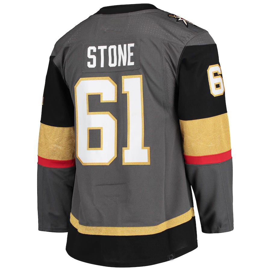 Custom #61 Gray VGK Hockey Shirt Top