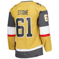 Custom #61 Gold VGK Hockey Shirt Top
