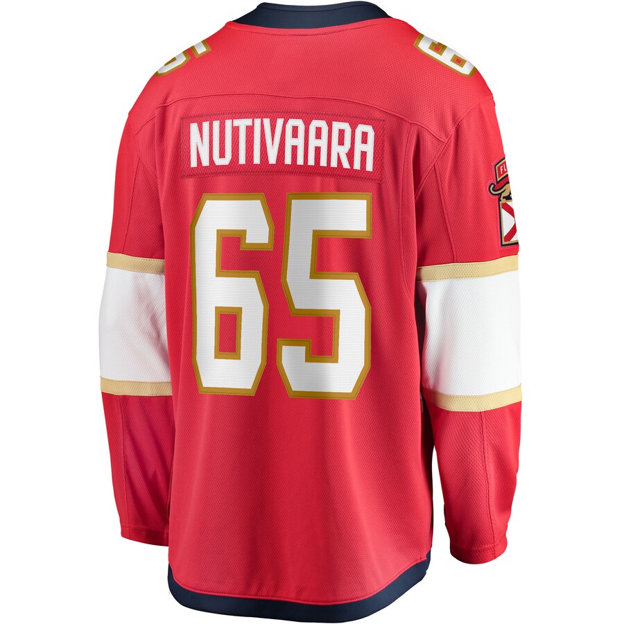 Custom #65 Red FLA Hockey Shirt Top