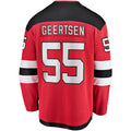 Custom #55 Red NJD Hockey Shirt Top