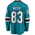 Custom #83 Teal SJS Hockey Shirt Top