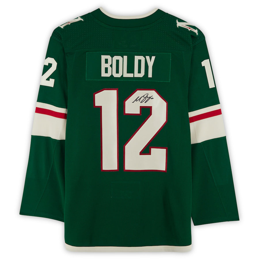 Custom #12 Green MIN Hockey Shirt Top