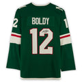 Custom #12 Green MIN Hockey Shirt Top