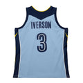 Custom #3 Light Blue 2009 MEM Basketball Shirt Top