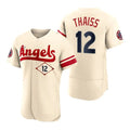 Custom #12 Cream 2022 City Connect LAA Baseball Shirt Top