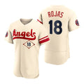 Custom #18 Cream 2022 City Connect LAA Baseball Shirt Top