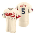Custom #5 Cream 2022 City Connect LAA Baseball Shirt Top