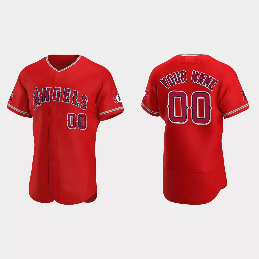 Custom Red 2020 LAA Baseball Shirt Top