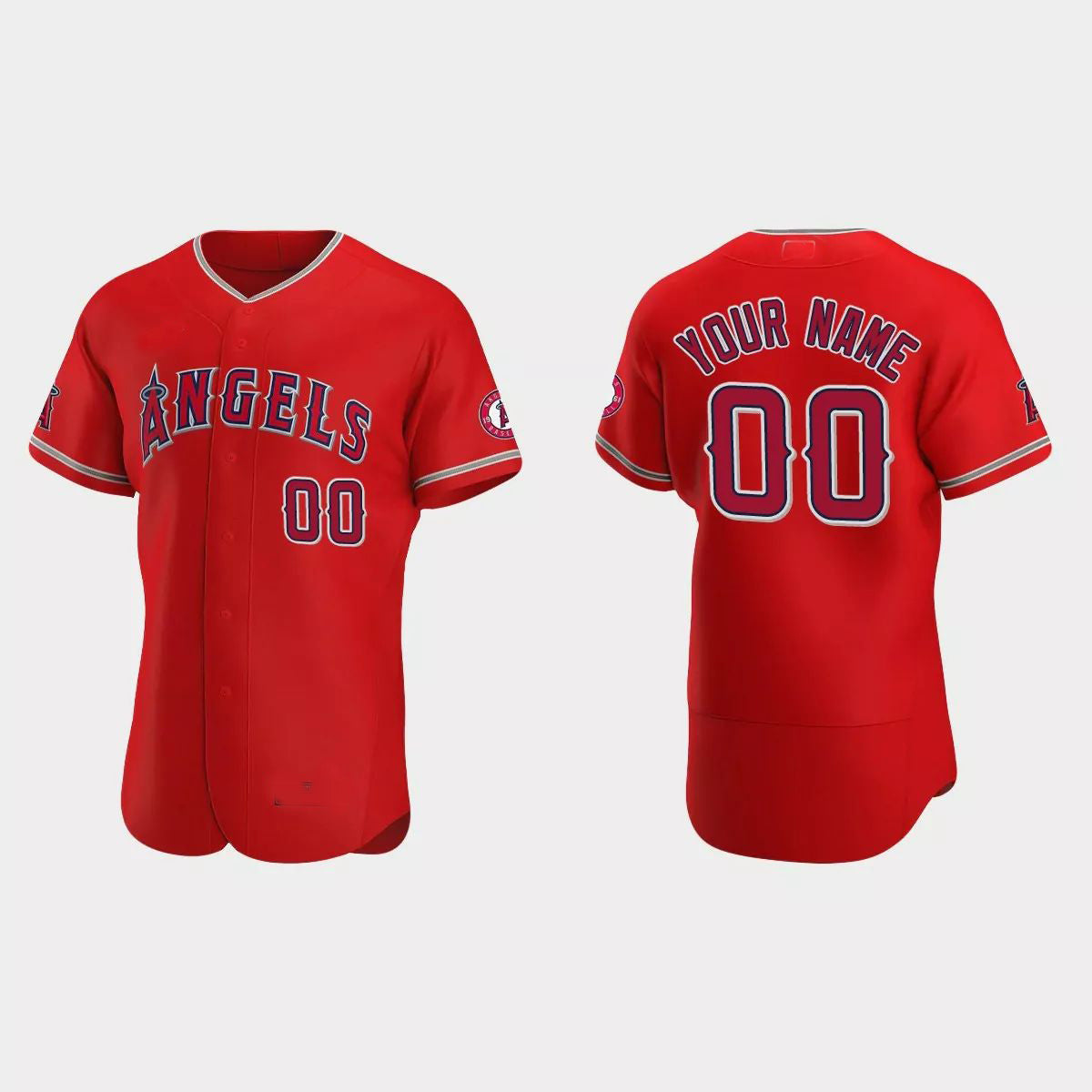 Custom Red 2020 LAA Baseball Shirt Top
