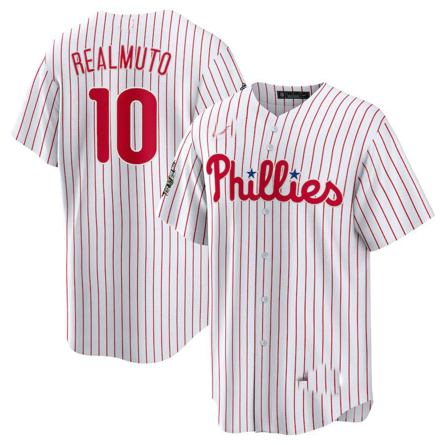 Custom #10 White 2022 PHI Baseball Shirt Top