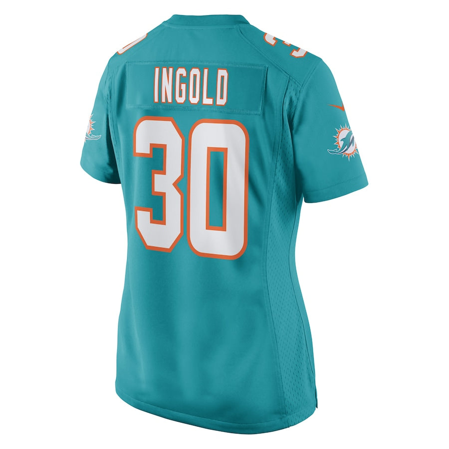 Custom #30 Aqua MIA Football Shirt Top