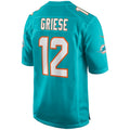 Custom #12 Aqua MIA Football Shirt Top