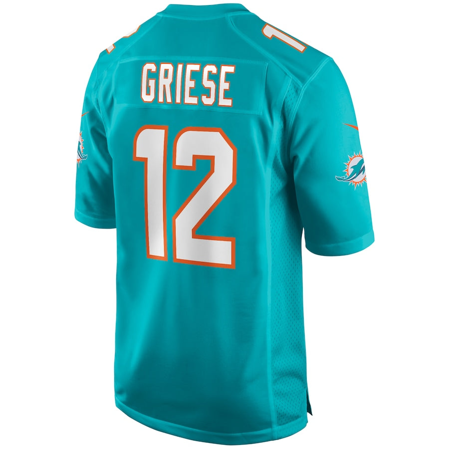 Custom #12 Aqua MIA Football Shirt Top